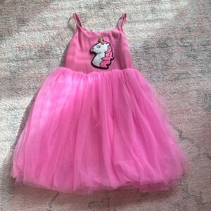 Lola + The Boys Pink Unicorn Dress